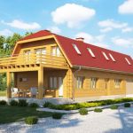Casa lemn de vacanta Rebucia — randare 2