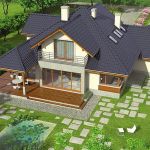 Casa mare cu mansarda si garaj Naomi — randare 3
