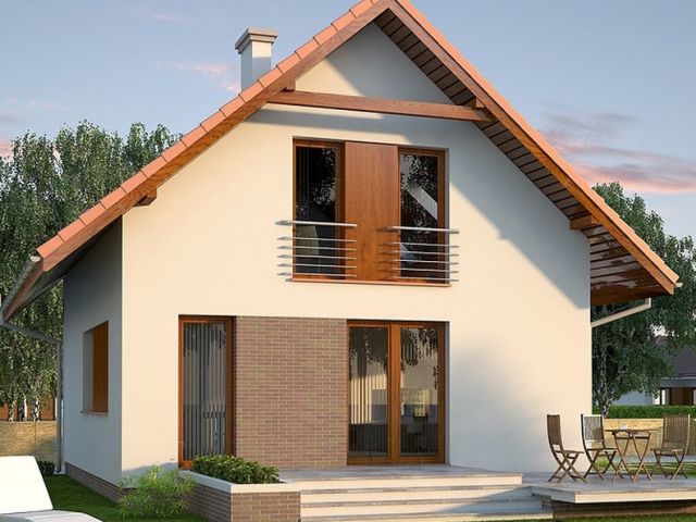Casa mica cu mansarda Jagoda MS-1006