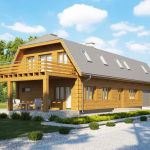 Casa lemn de vacanta Rebucia — randare 3