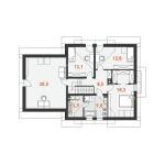 Casa mare cu mansarda Practical 4A — plan 1