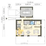 Casa mare cu mansarda si garaj Titan — plan 2
