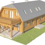 Casa lemn de vacanta Rebucia — randare 4