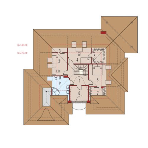 plan mansarda
