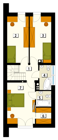 plan mansarda