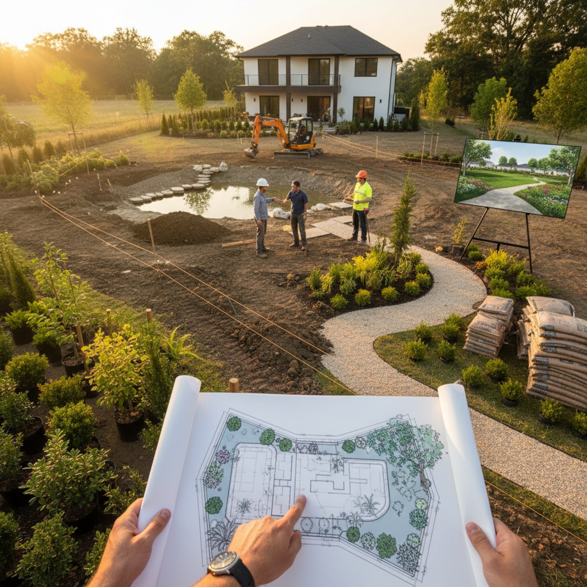 Ce este planul pentru amenajări exterioare și cum se realizează?