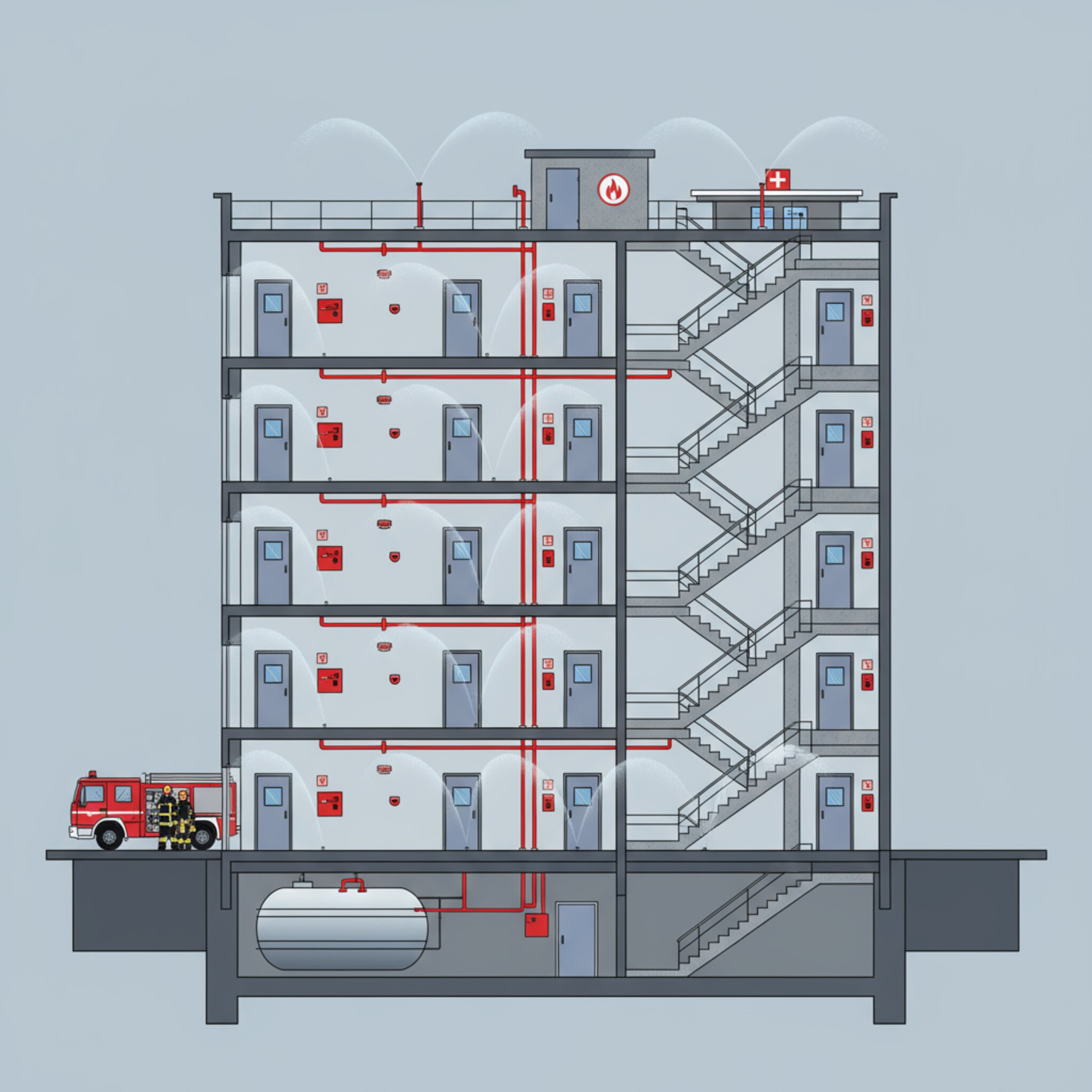 Ce prevederi trebuie să aibă proiectul pentru siguranța la incendiu?