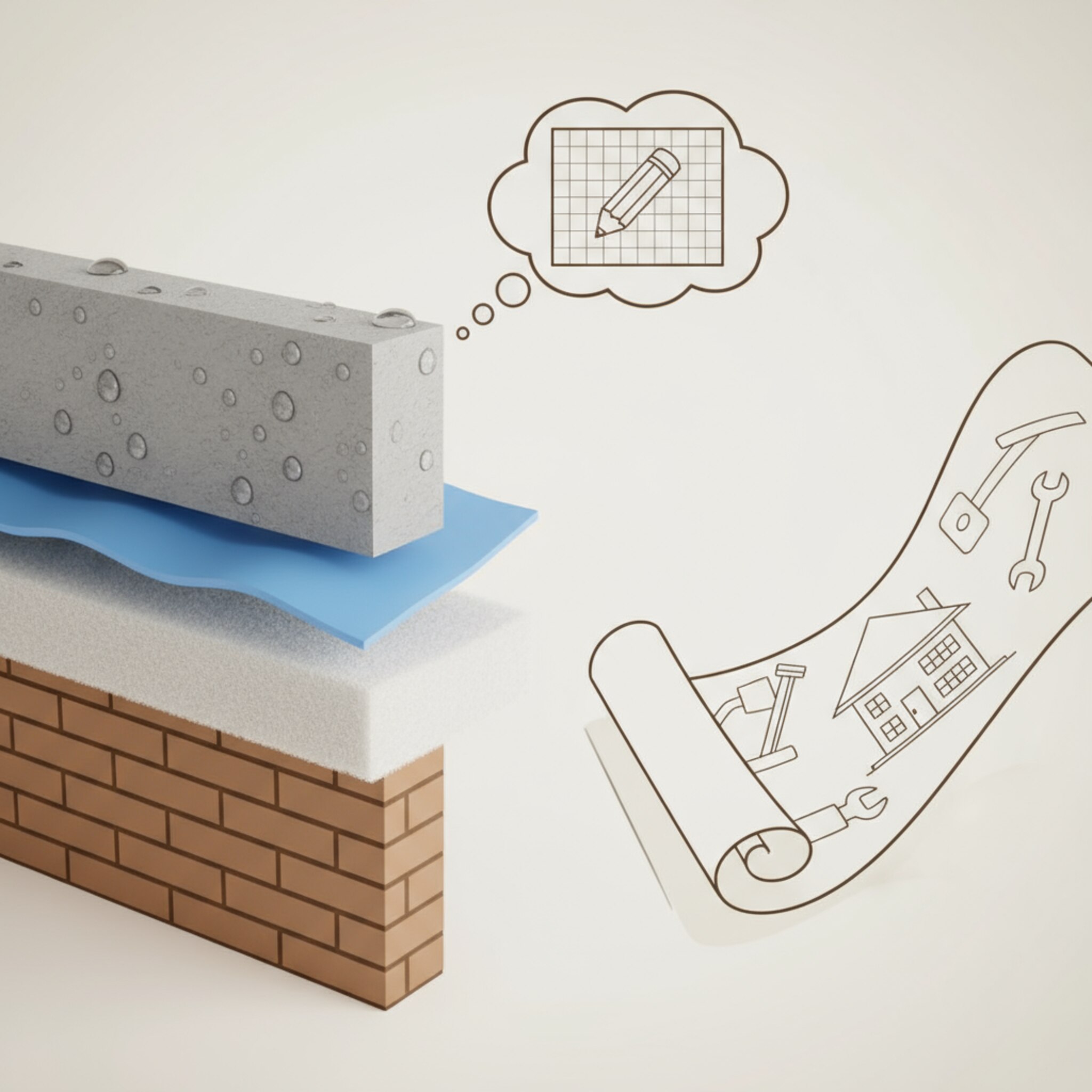 Cum se realizează planul pentru izolarea termică și hidroizolarea pereților?