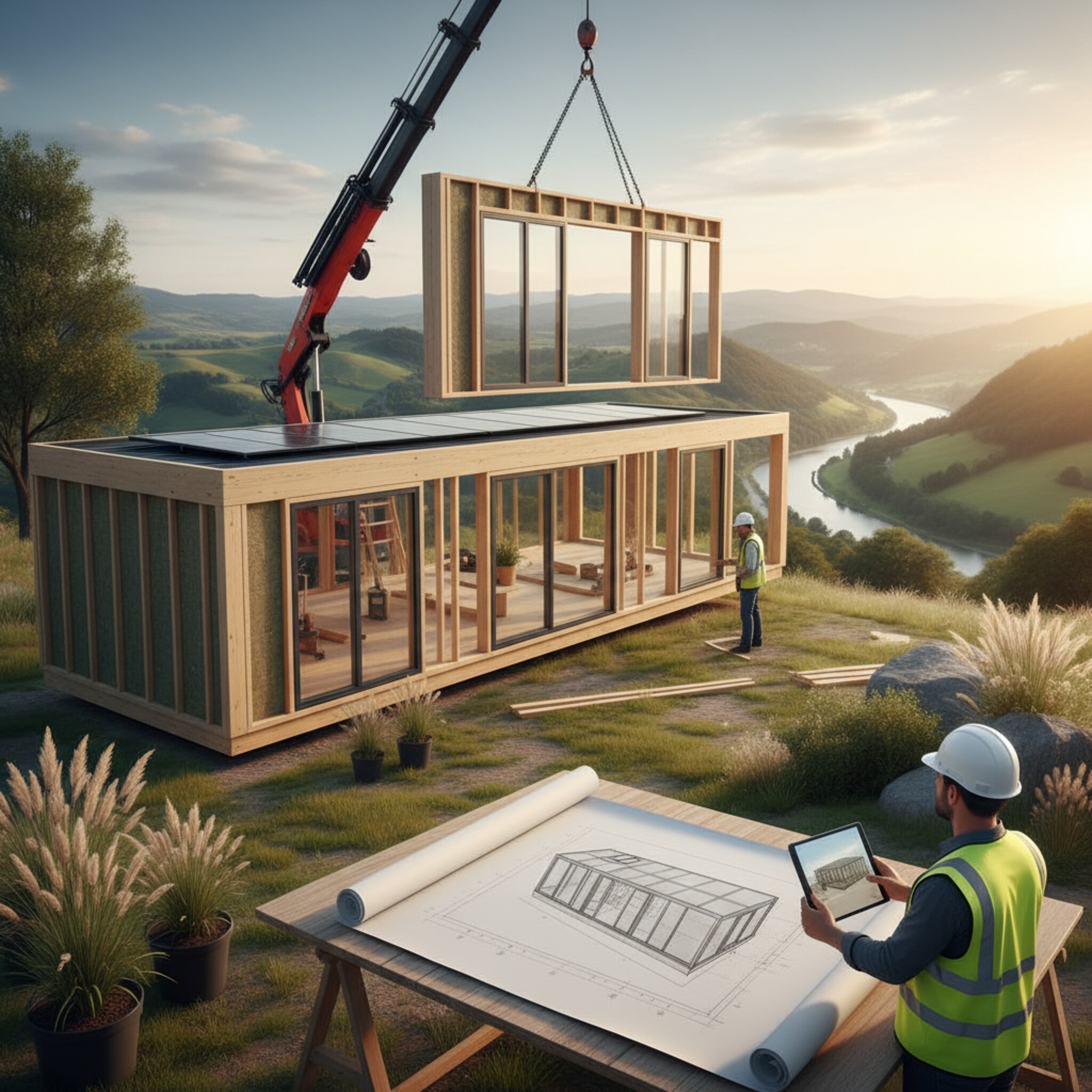 Cum se realizează proiectul pentru case cu structură prefabricată?