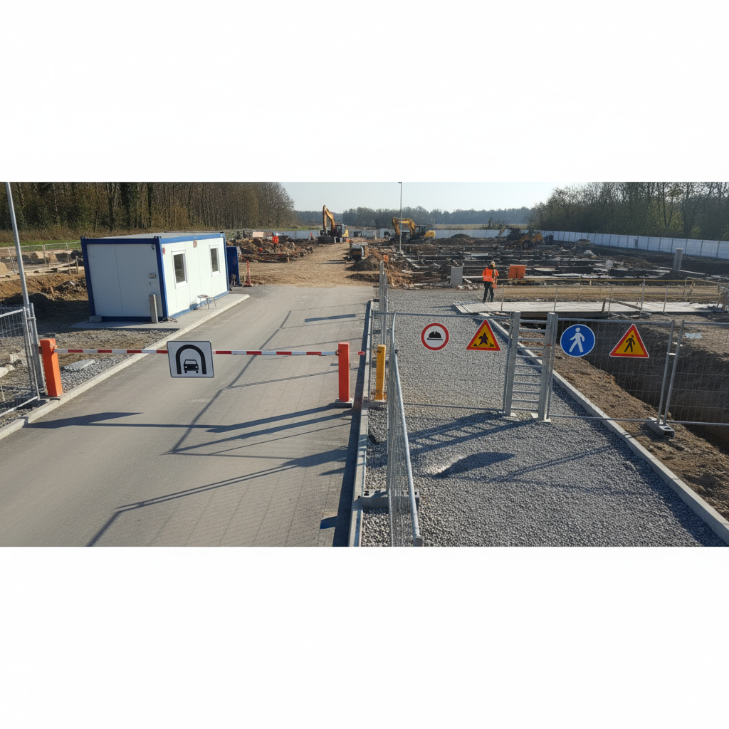 Care sunt cerințele pentru accesul auto și pietonal la construcție?