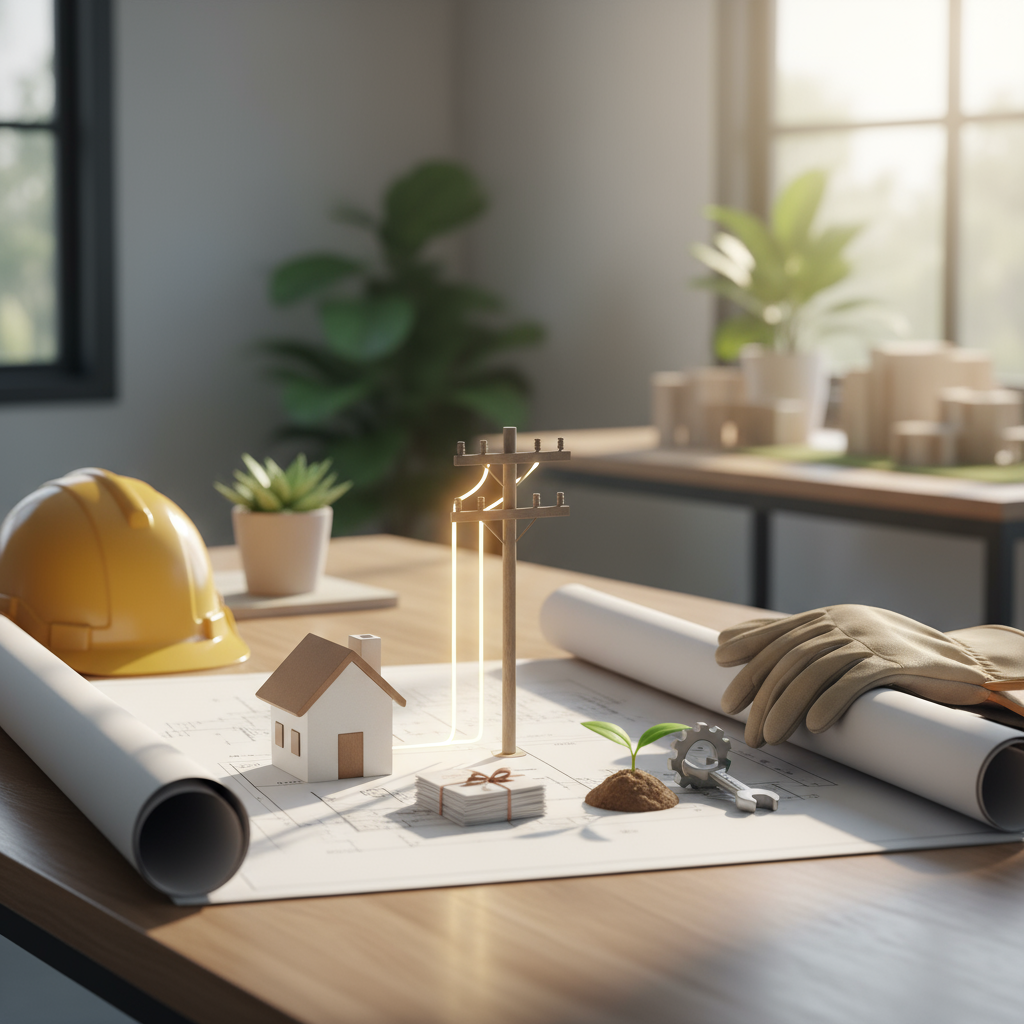 Care sunt condițiile pentru racordarea la energie electrică a noii construcții?