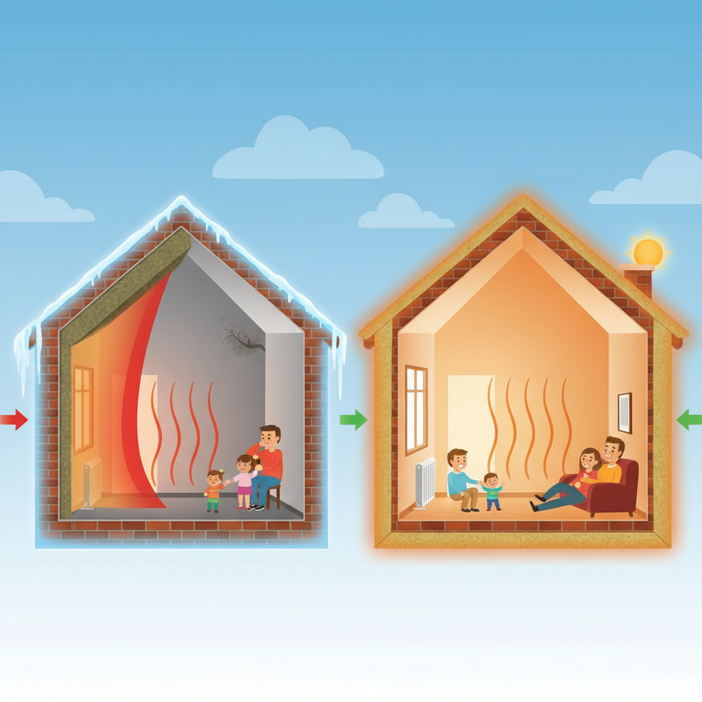 Care sunt avantajele termoizolației exterioare față de cea interioară?