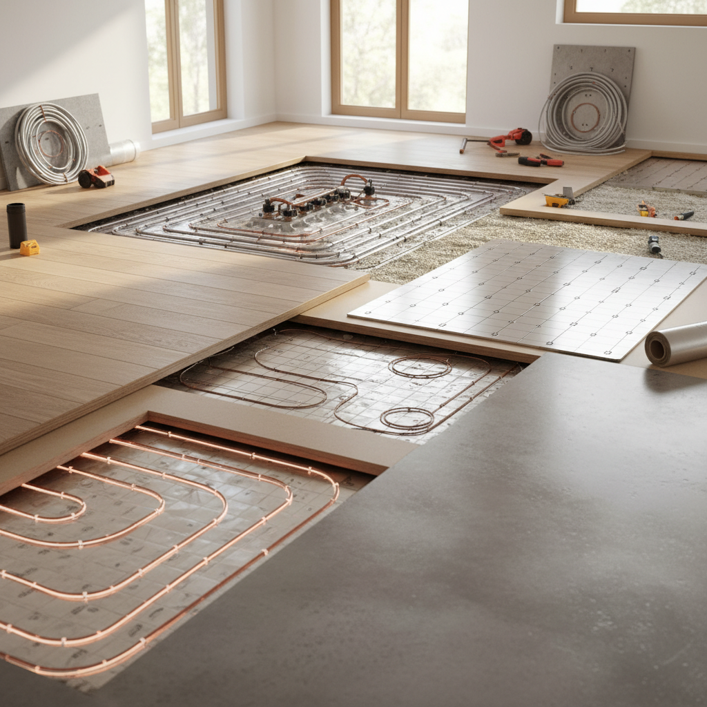 Ce soluții există pentru încălzirea în pardoseală într-o casă renovată?