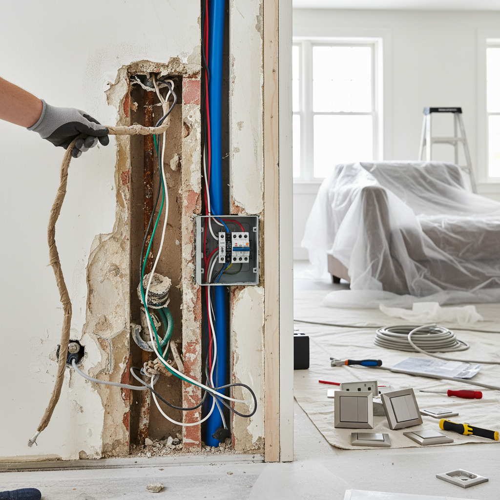 Cum se înlocuiesc și se modernizează instalațiile electrice în timpul renovării?