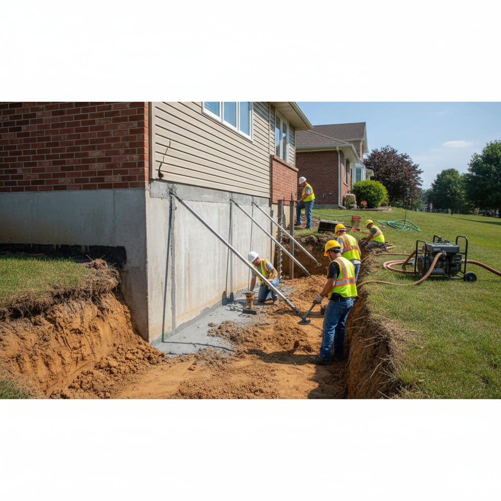 Cum se realizează consolidarea fundației unei case?