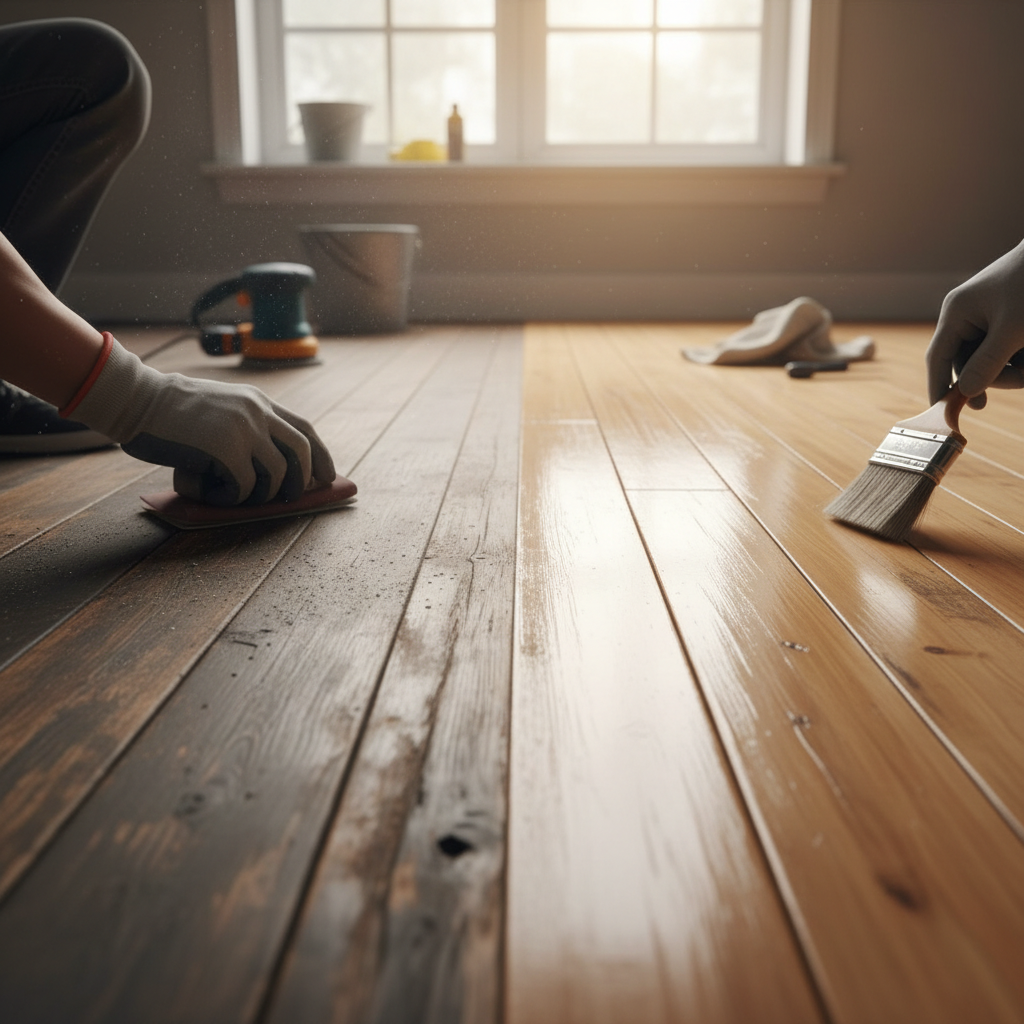 Cum se renovează pardoselile din lemn vechi?