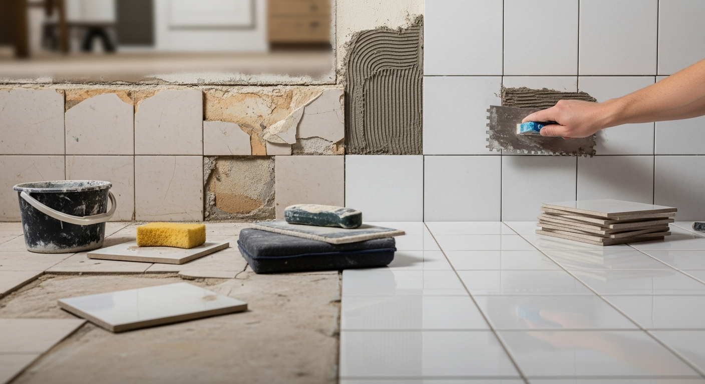 Cum se înlocuiește și se repară gresia și faianța veche?