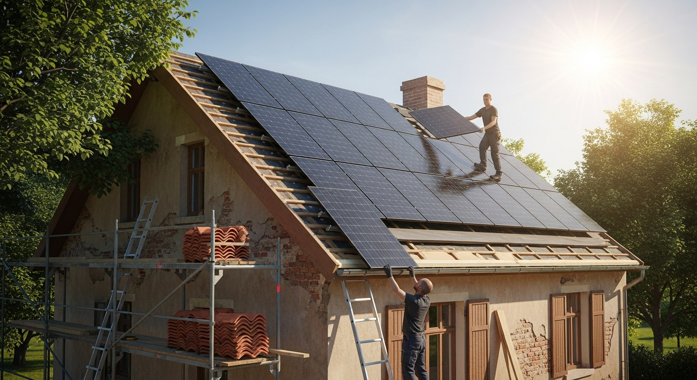 Cum se integrează panouri fotovoltaice în renovare?