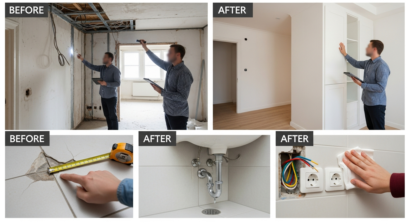Cum se realizează inspecțiile înainte și după renovare?
